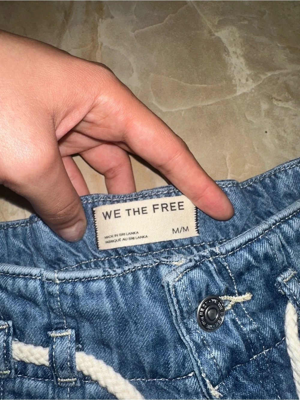 Free People We The Free Luna Denim Pull On Jean Size M - Picture 2 of 5